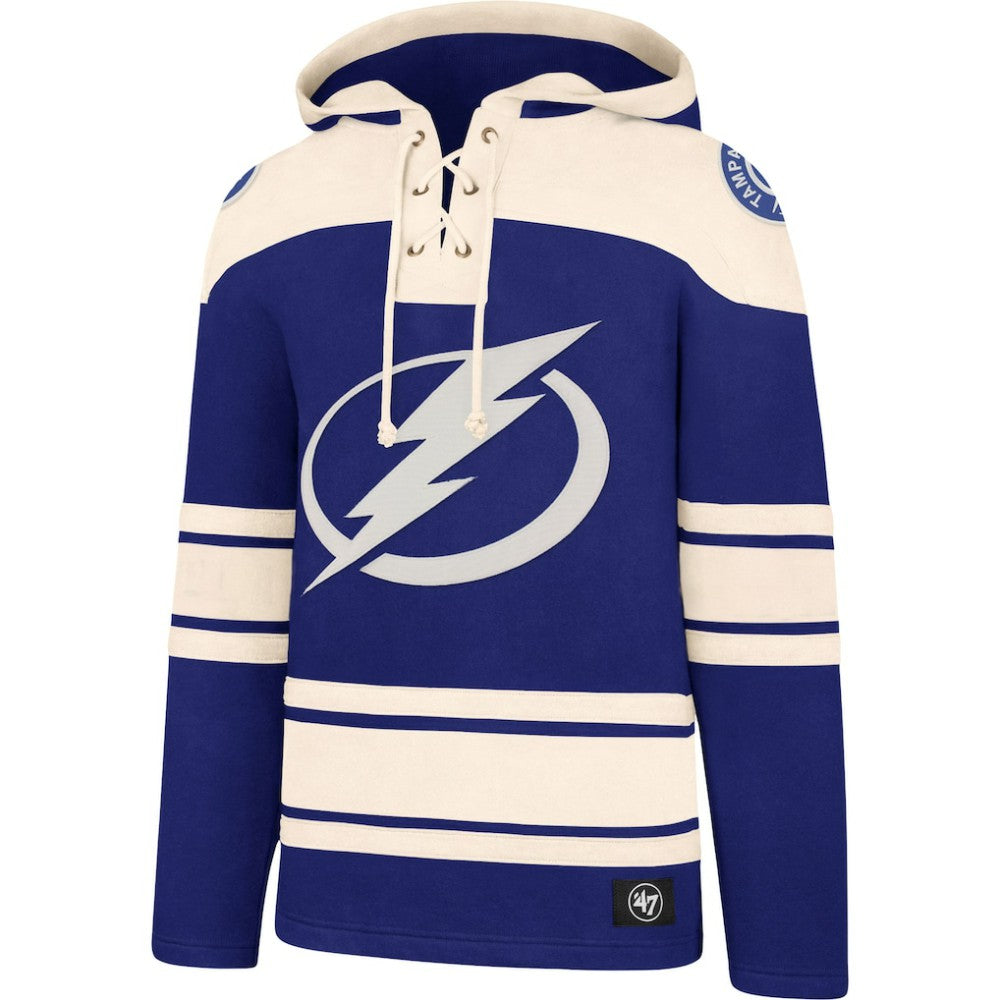 Tampa Bay Lightning '47 Superior Lacer Hoodie Blue
