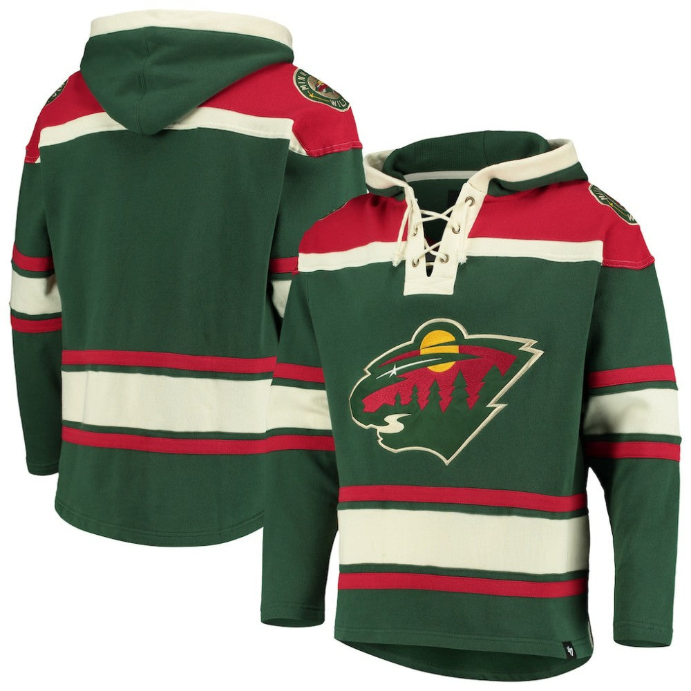 Minnesota Wild '47 Superior Lacer Hoodie Green