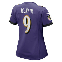 Steve McNair Baltimore Ravens Women's Game Retired Player Jersey - Purple