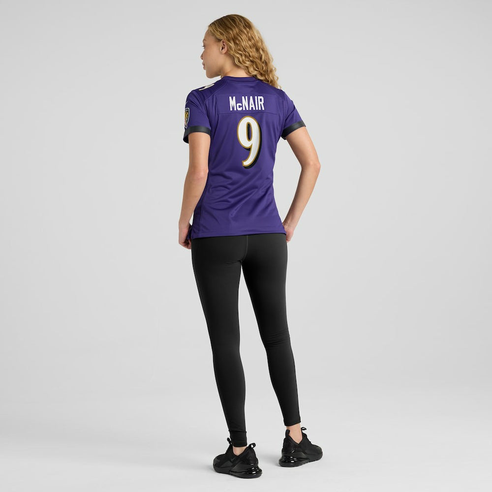 Steve McNair Baltimore Ravens Women's Game Retired Player Jersey - Purple