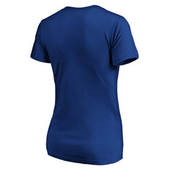 New York Rangers Women's Drop the Puck V-Neck T-Shirt Royal
