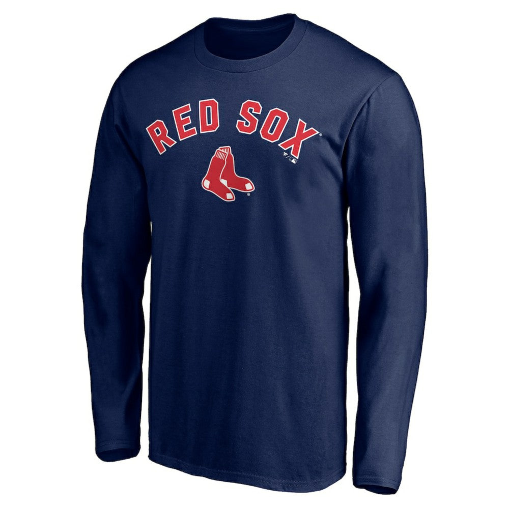 Boston Red Sox Personalized Winning Streak Name & Number Long Sleeve T-Shirt Navy