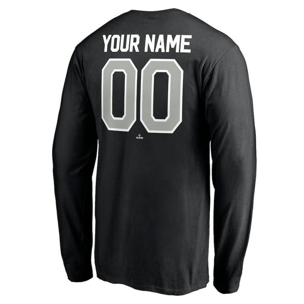 Chicago White Sox Personalized Winning Streak Name & Number Long Sleeve T-Shirt Black