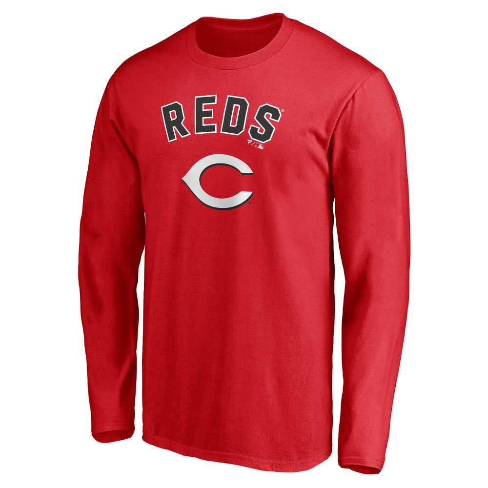 Cincinnati Reds Personalized Winning Streak Name & Number Long Sleeve T-Shirt Red