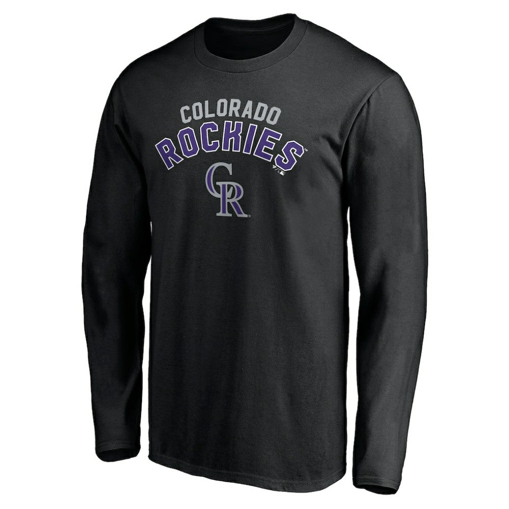 Colorado Rockies Personalized Winning Streak Name & Number Long Sleeve T-Shirt Black
