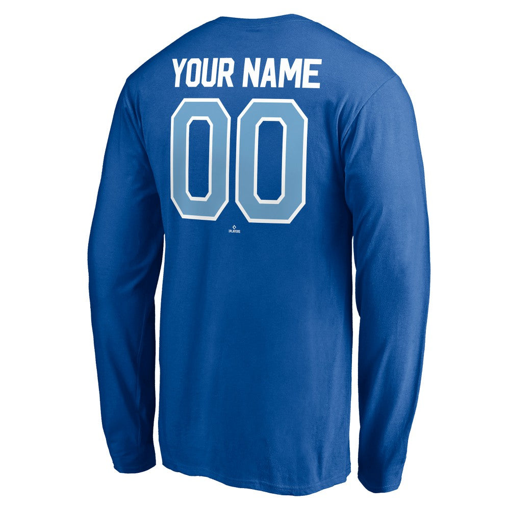 Kansas City Royals Personalized Winning Streak Name & Number Long Sleeve T-Shirt Royal