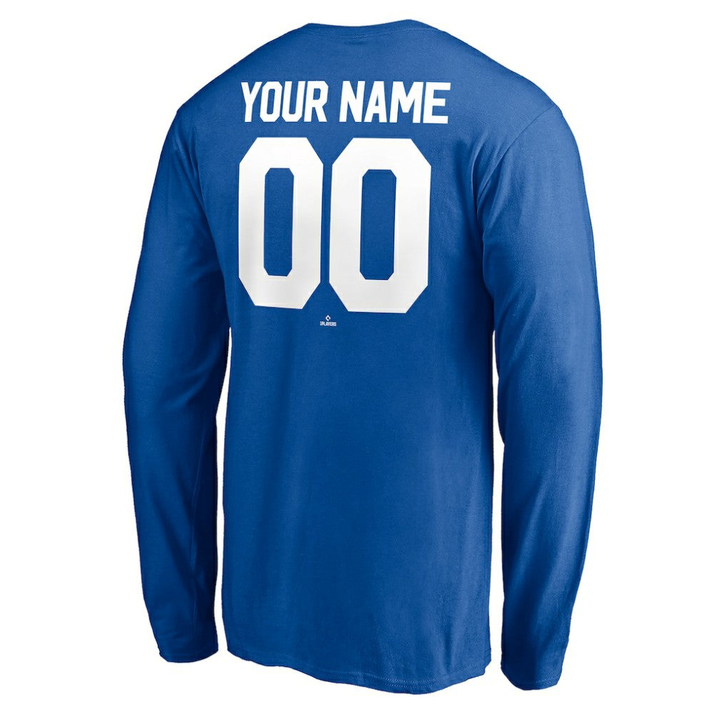 Los Angeles Dodgers Personalized Winning Streak Name & Number Long Sleeve T-Shirt Royal