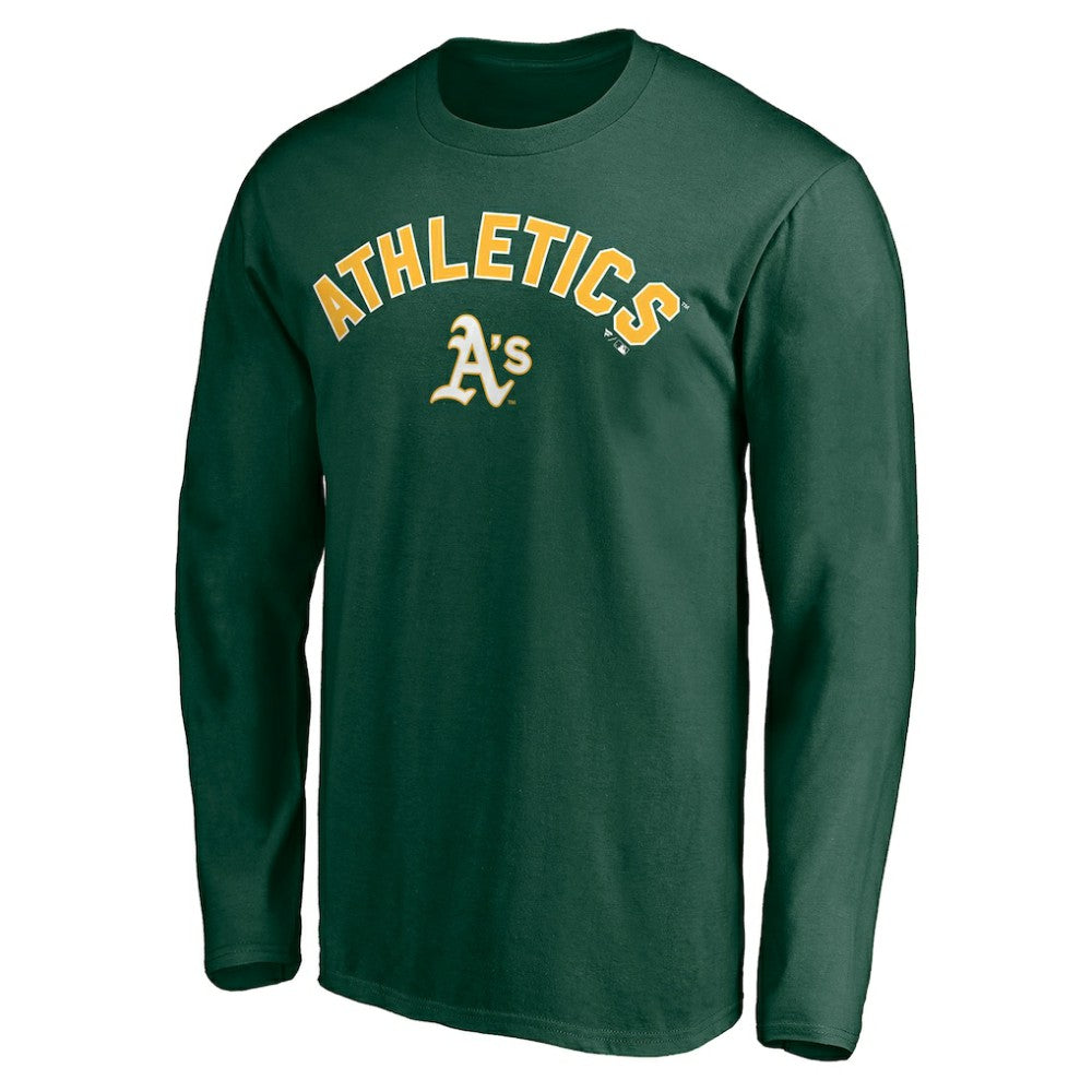 Athletics Personalized Winning Streak Name & Number Long Sleeve T-Shirt Green