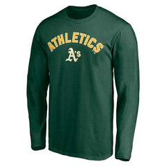 Athletics Personalized Winning Streak Name & Number Long Sleeve T-Shirt Green