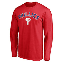 Philadelphia Phillies Personalized Winning Streak Name & Number Long Sleeve T-Shirt Red