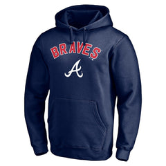 Atlanta Braves Personalized Winning Streak Name & Number Pullover Hoodie Navy