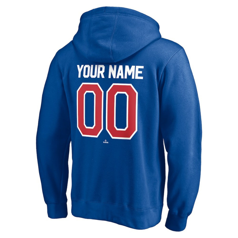 Chicago Cubs Personalized Winning Streak Name & Number Pullover Hoodie Royal