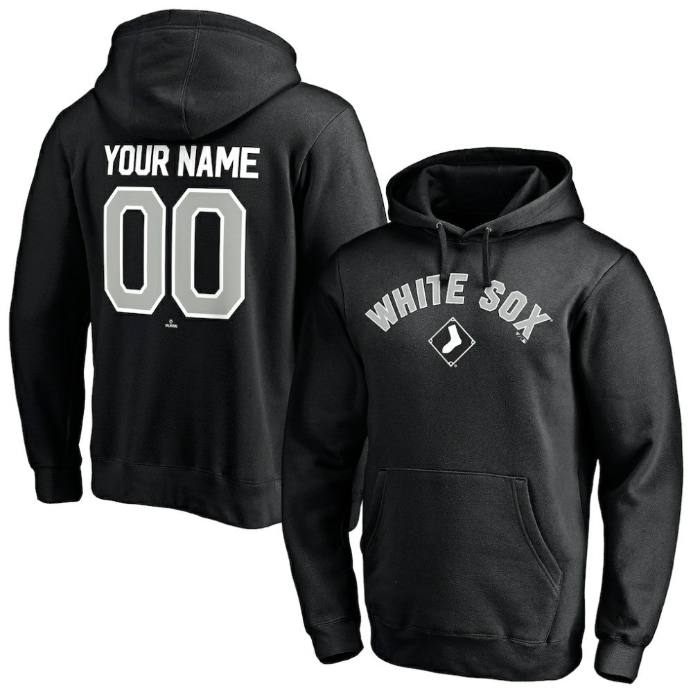 Chicago White Sox Personalized Winning Streak Name & Number Pullover Hoodie Black