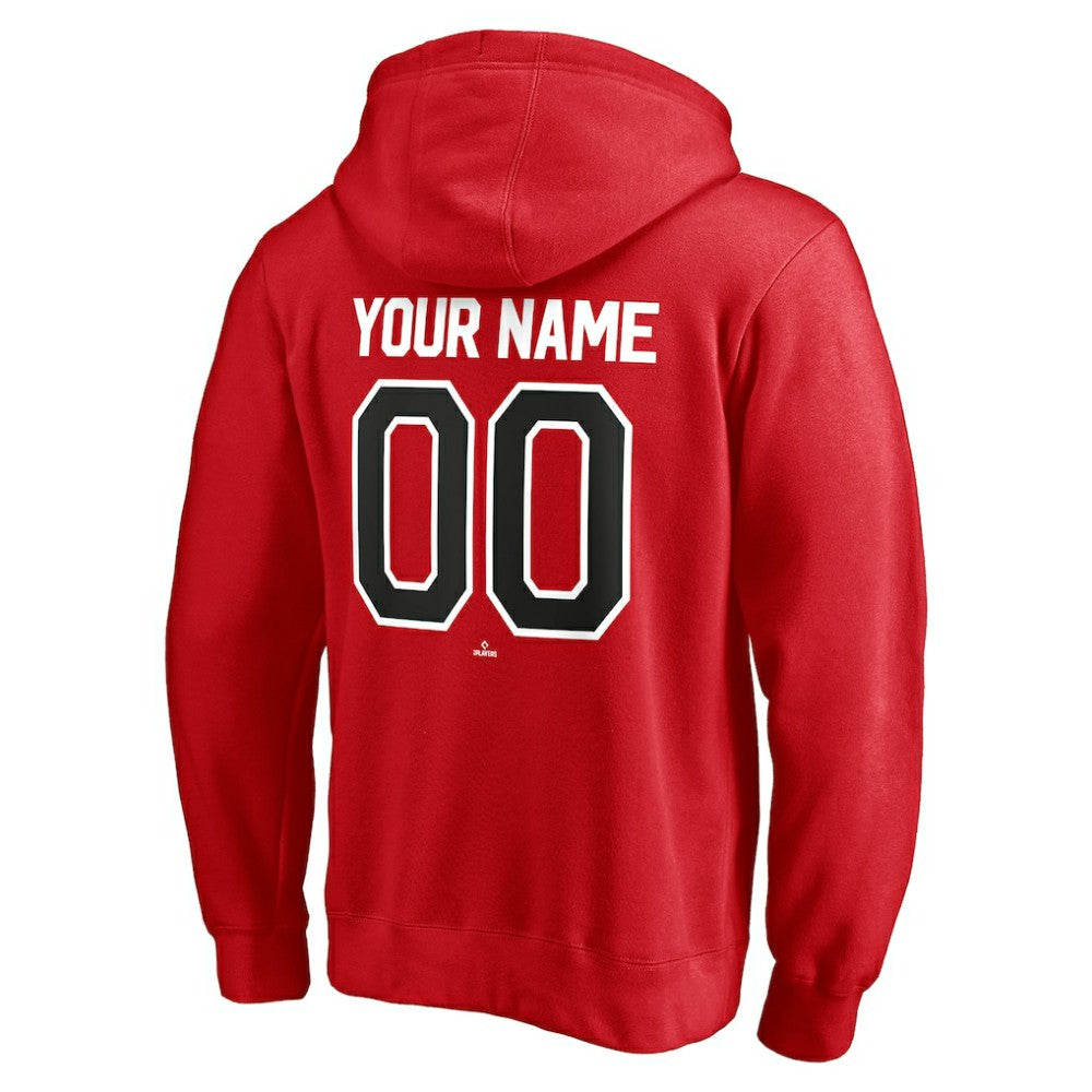 Cincinnati Reds Personalized Winning Streak Name & Number Pullover Hoodie Red