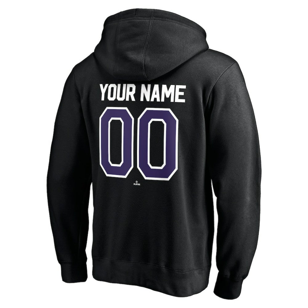 Colorado Rockies Personalized Winning Streak Name & Number Pullover Hoodie Black