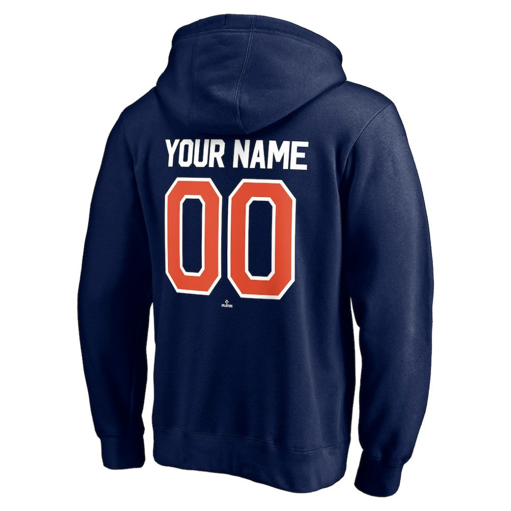 Detroit Tigers Personalized Winning Streak Name & Number Pullover Hoodie Navy