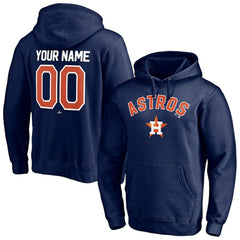 Houston Astros Personalized Winning Streak Name & Number Pullover Hoodie Navy