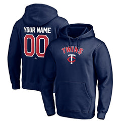 Minnesota Twins Personalized Winning Streak Name & Number Pullover Hoodie Navy