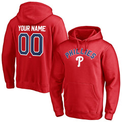 Philadelphia Phillies Personalized Winning Streak Name & Number Pullover Hoodie Red