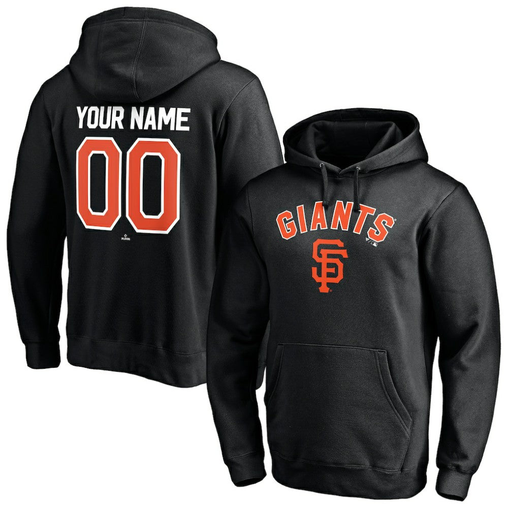 San Francisco Giants Personalized Winning Streak Name & Number Pullover Hoodie Black