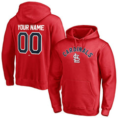 St. Louis Cardinals Personalized Winning Streak Name & Number Pullover Hoodie Red