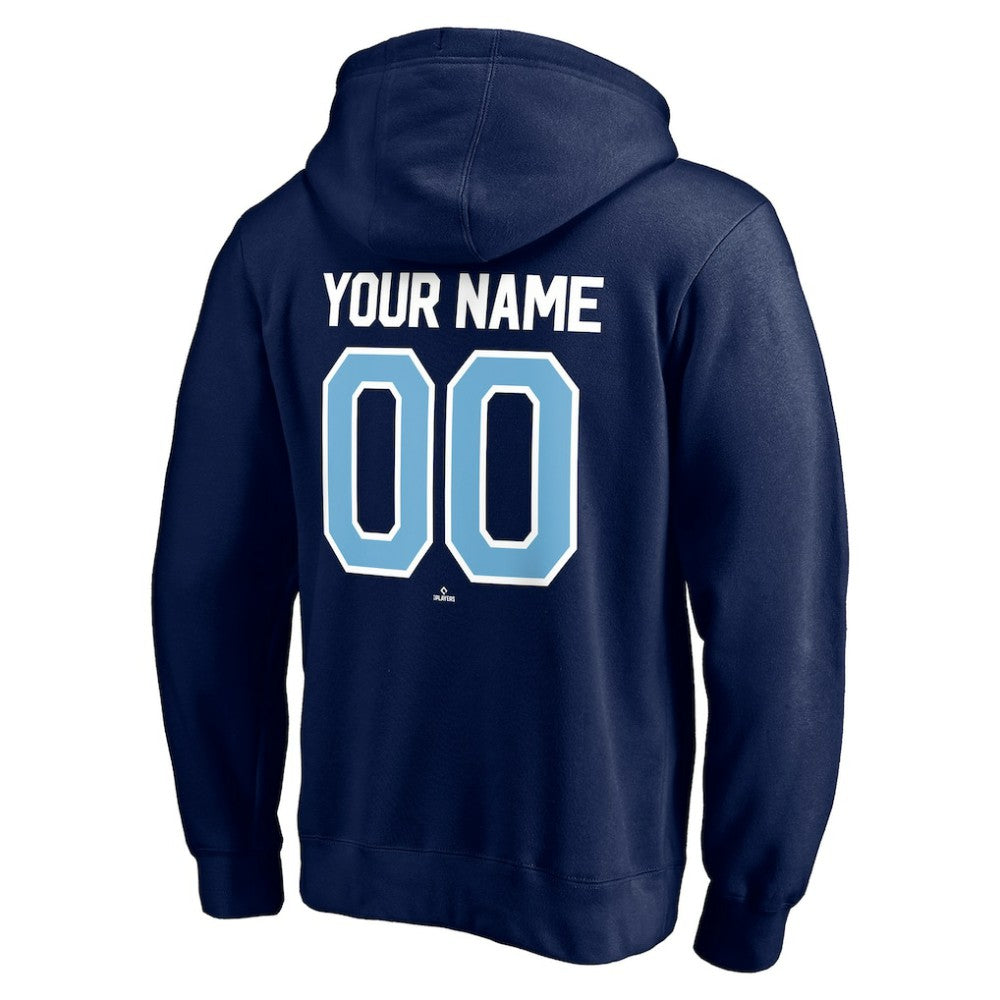Tampa Bay Rays Personalized Winning Streak Name & Number Pullover Hoodie Navy