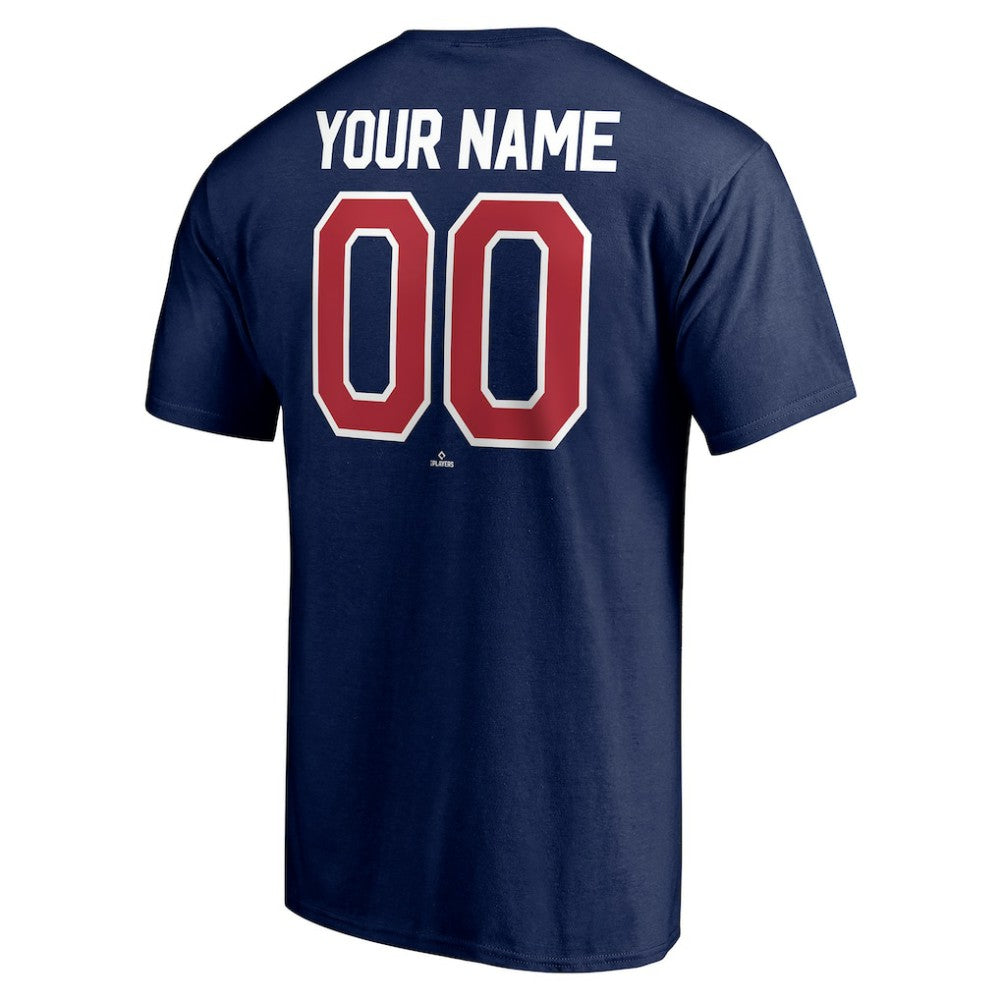 Atlanta Braves Personalized Team Winning Streak Name & Number T-Shirt Navy