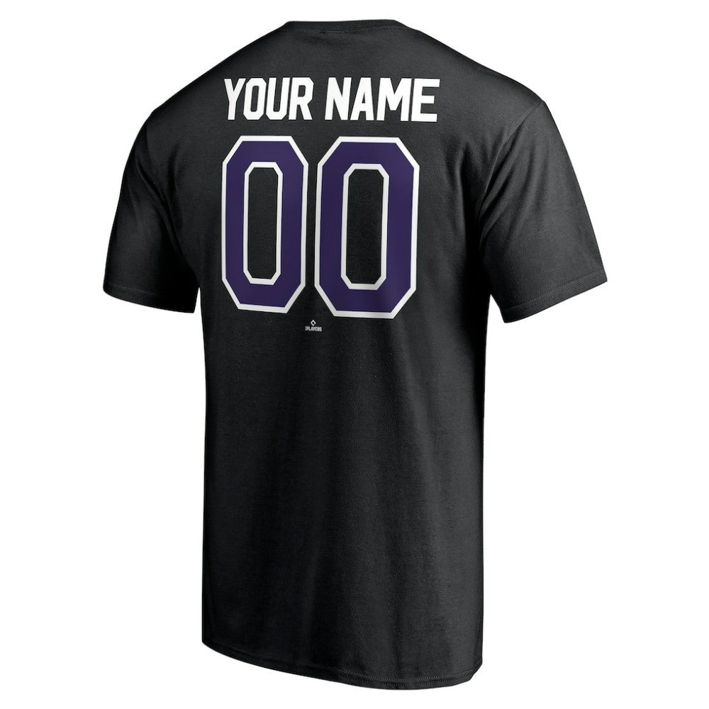Colorado Rockies Personalized Team Winning Streak Name & Number T-Shirt Black
