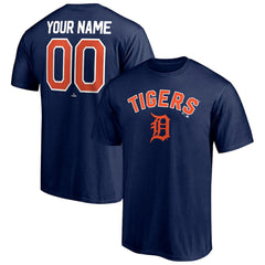 Detroit Tigers Personalized Team Winning Streak Name & Number T-Shirt Navy