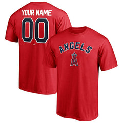 Los Angeles Angels Personalized Team Winning Streak Name & Number T-Shirt Red