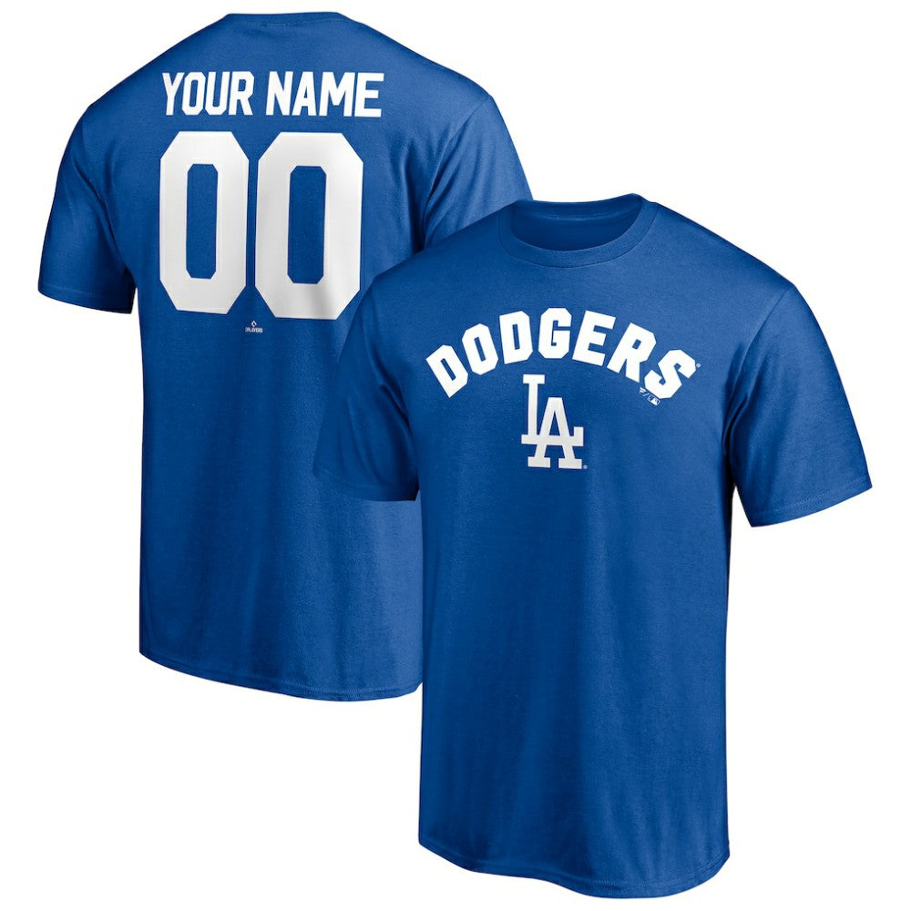 Los Angeles Dodgers Personalized Team Winning Streak Name & Number T-Shirt Royal