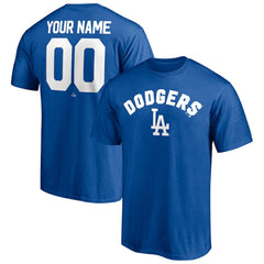 Los Angeles Dodgers Personalized Team Winning Streak Name & Number T-Shirt Royal