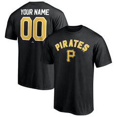 Pittsburgh Pirates Personalized Team Winning Streak Name & Number T-Shirt Black