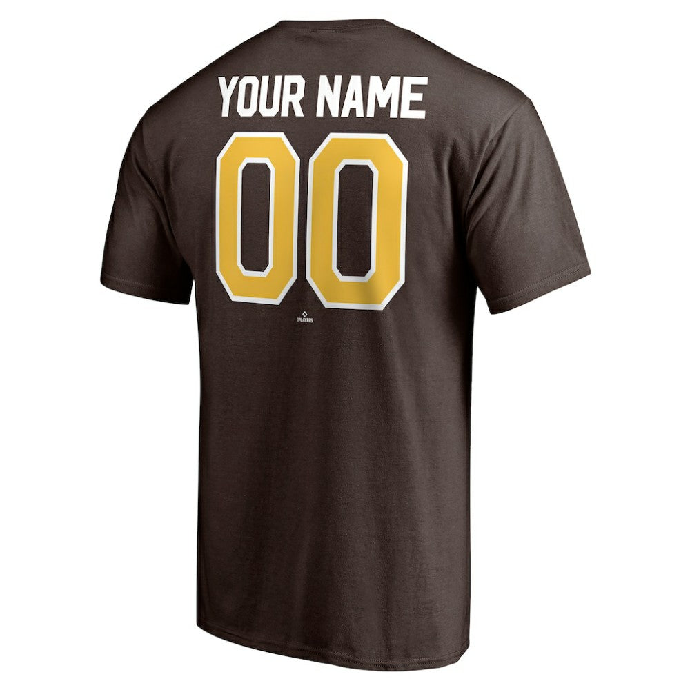 San Diego Padres Personalized Team Winning Streak Name & Number T-Shirt Brown