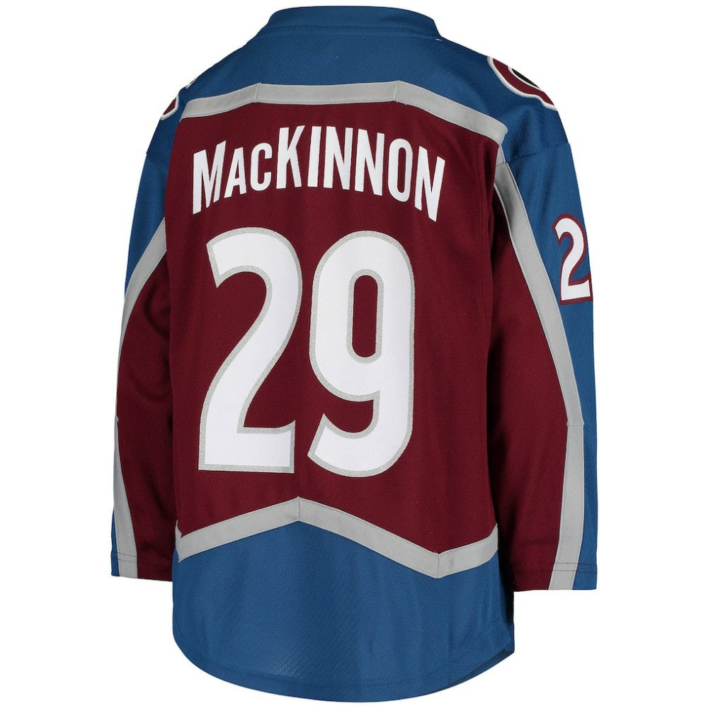 Nathan MacKinnon Colorado Avalanche Youth Home Replica Player Jersey Burgundy