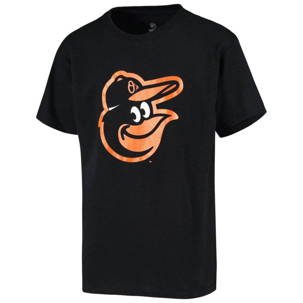 Baltimore Orioles Stitches Youth Team Logo T-Shirt Black