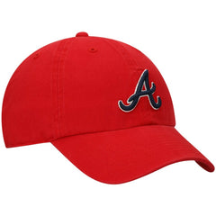 Atlanta Braves Clean Up Adjustable Hat Red | 47 brand
