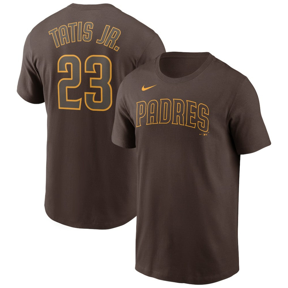 Fernando Tatis Jr. San Diego Padres Name & Number T-Shirt Brown | Nike