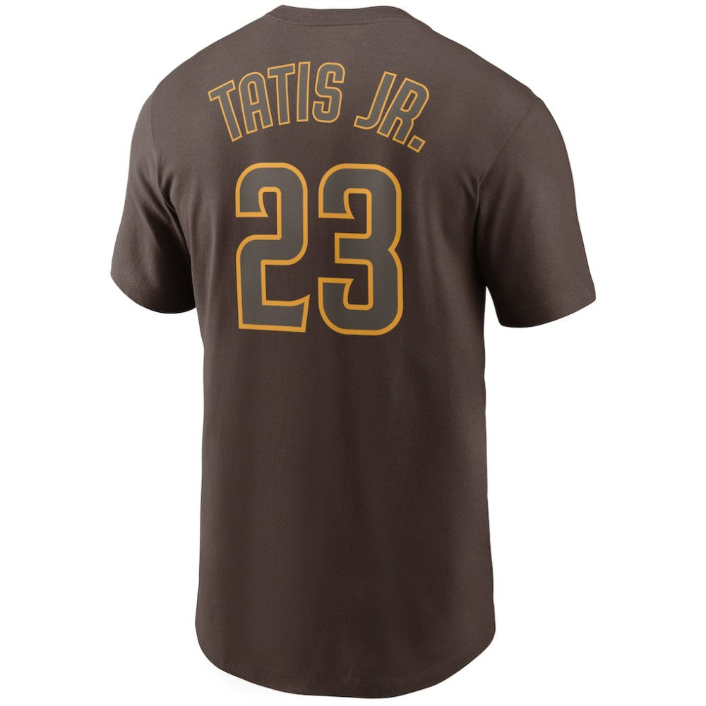 Fernando Tatis Jr. San Diego Padres Name & Number T-Shirt Brown | Nike