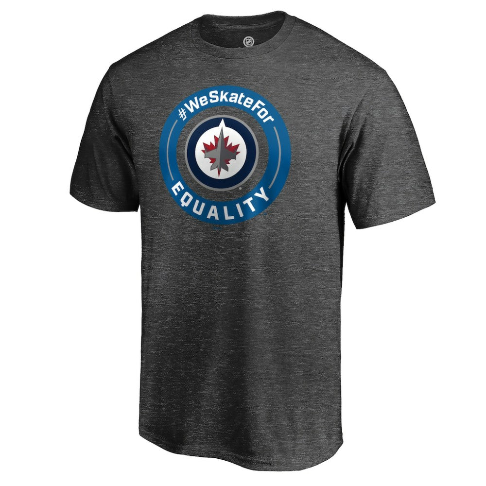 Winnipeg Jets #WeSkateFor T-Shirt Heather Gray