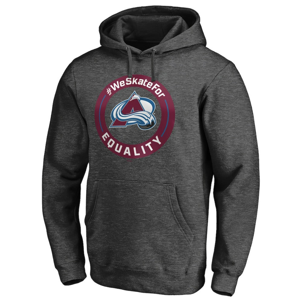 Colorado Avalanche #WeSkateFor Pullover Hoodie Heather Gray