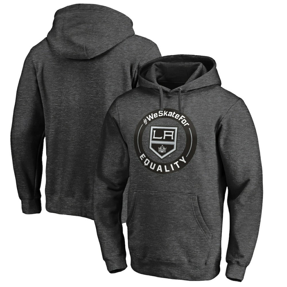 Los Angeles Kings #WeSkateFor Pullover Hoodie Heather Gray