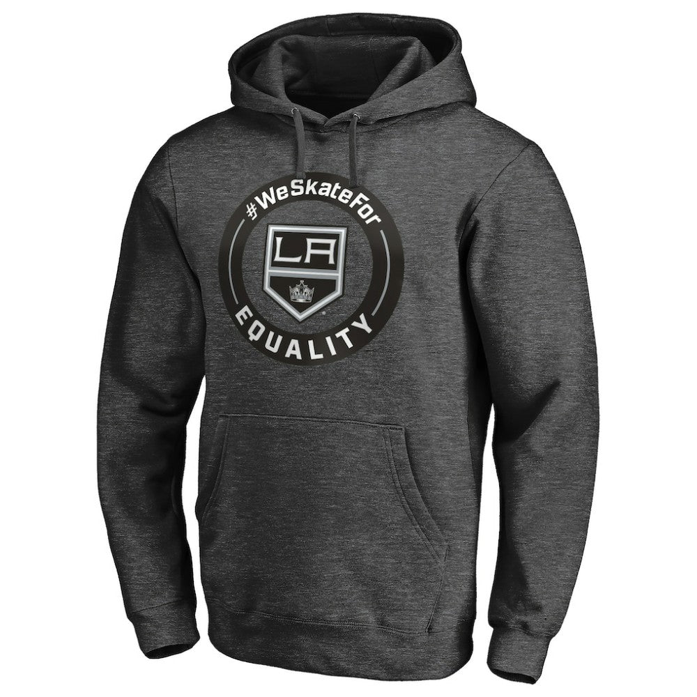 Los Angeles Kings #WeSkateFor Pullover Hoodie Heather Gray