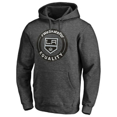 Los Angeles Kings #WeSkateFor Pullover Hoodie Heather Gray
