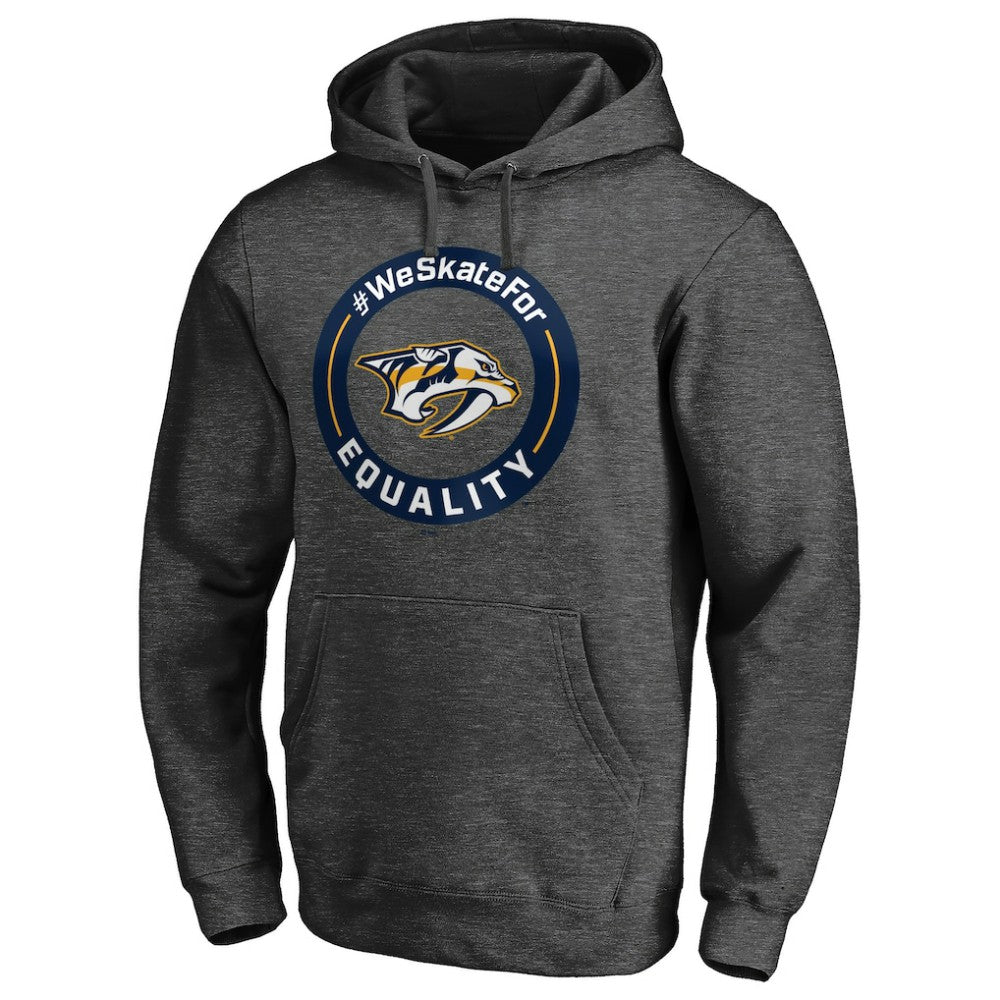 Nashville Predators #WeSkateFor Pullover Hoodie Heather Gray