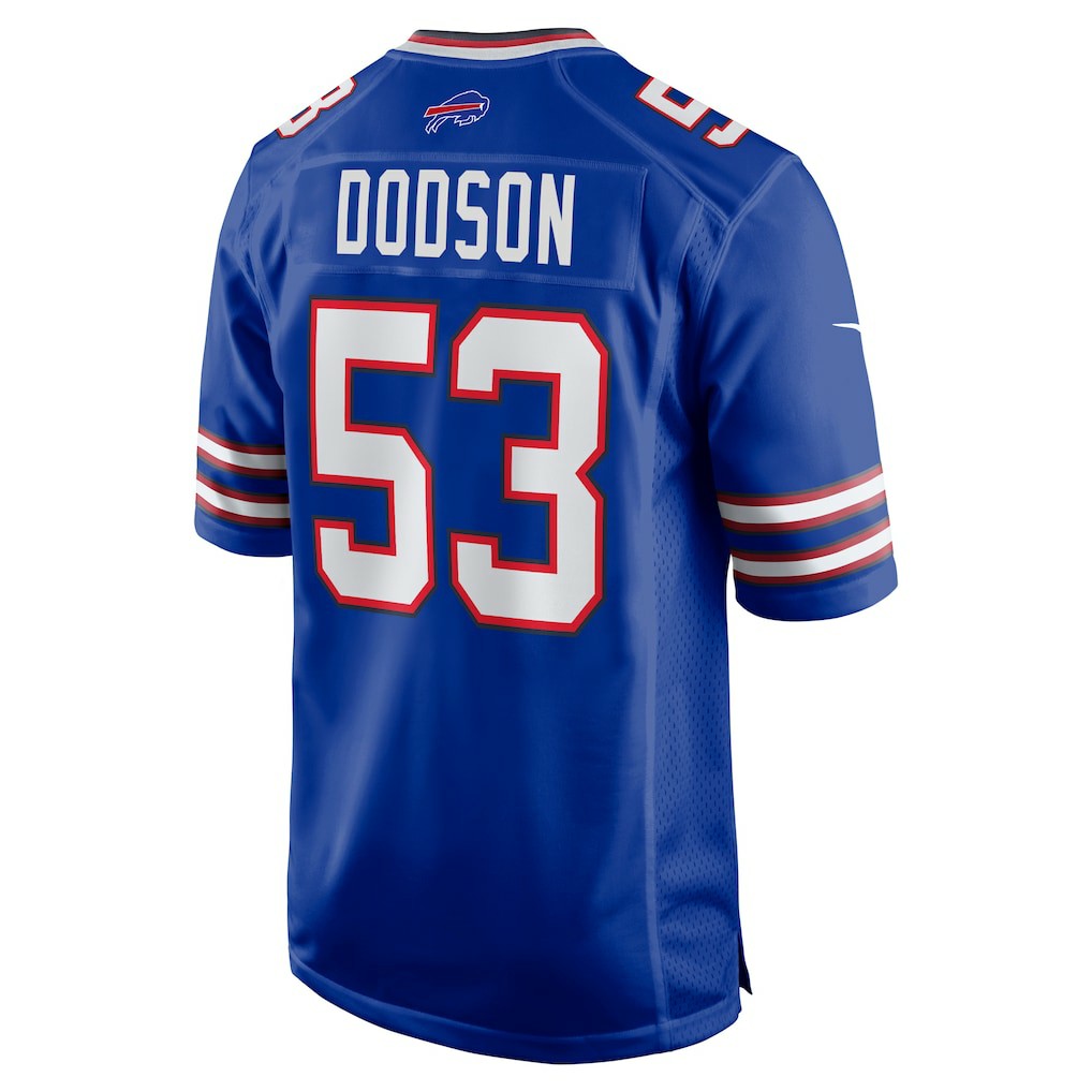 Tyrel Dodson Buffalo Bills Game Player Jersey - Royal