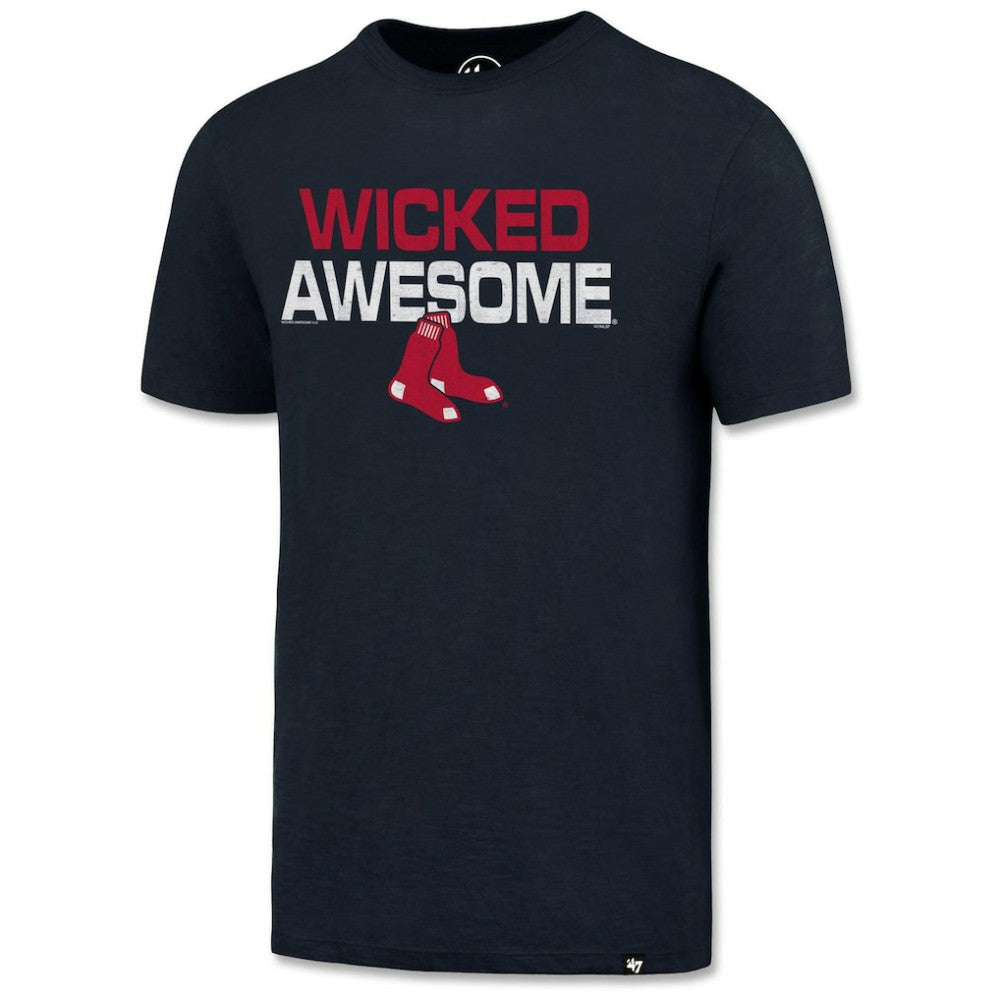 Boston Red Sox Wicked Awesome Scrum T-Shirt Navy | 47 brand