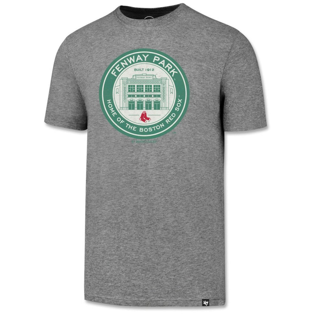 Boston Red Sox Fenway Park Coin Logo Slate Grey T-Shirt Heather Gray | 47 brand