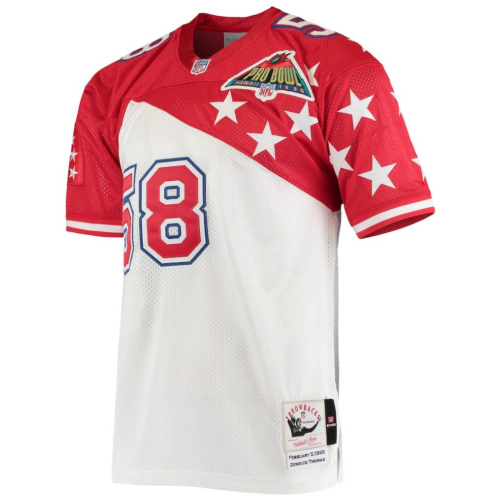 Derrick Thomas AFC 1995 Pro Bowl Authentic Jersey - White/Red on sale