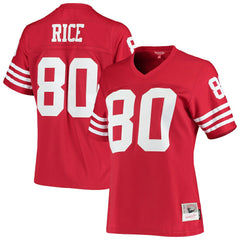 Jerry Rice San Francisco 49ers Women's 1990 Legacy Replica Jersey - Scarlet on sale